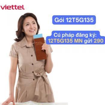 Đăng ký 12T5G135 Viettel: Data 5G dùng 12 tháng tiết kiệm