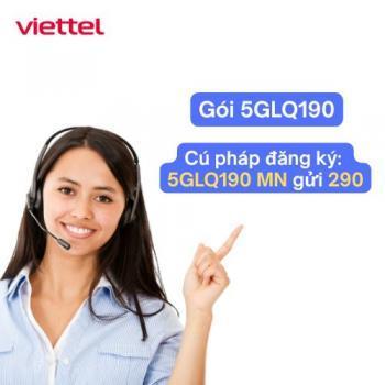 Ưu đãi gói 5GLQ190 Viettel: Data 5G tốc độ cao dùng cả tháng