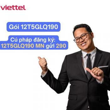 Bảng giá 12T5GLQ190 Viettel và cách đăng ký Data 5G 1 năm