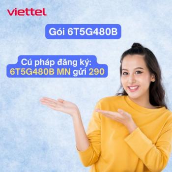 Gói 6T5G480B Viettel bao nhiêu GB? Data 5G dùng suốt 6 tháng