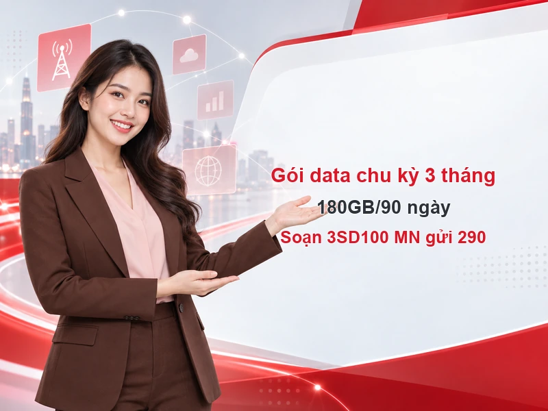Cú pháp đăng ký 3SD100 MN gửi 290