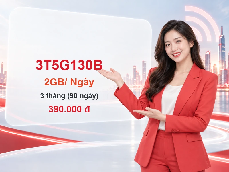 3T5G130B Viettel ưu đãi 2GB trong 3 tháng